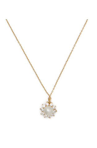 K8354-sunny halo pendant-White Multi