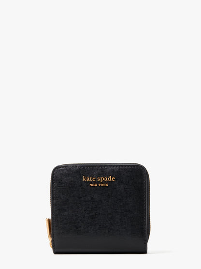 K8922-morgan small compact wallet-Black