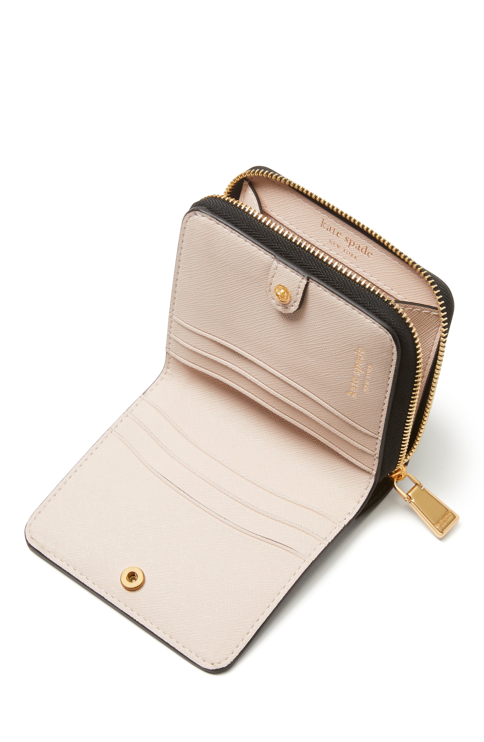 K8922-morgan small compact wallet-Black