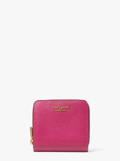 K8922-morgan small compact wallet-Plum Liqueur