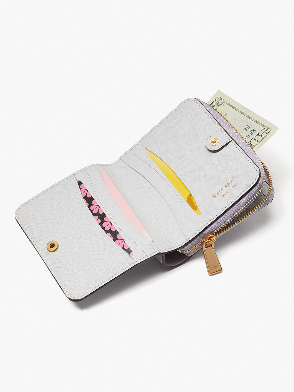 K8922-morgan small compact wallet-Lavender Cream