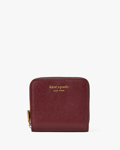 K8922-morgan small compact wallet-Cordovan