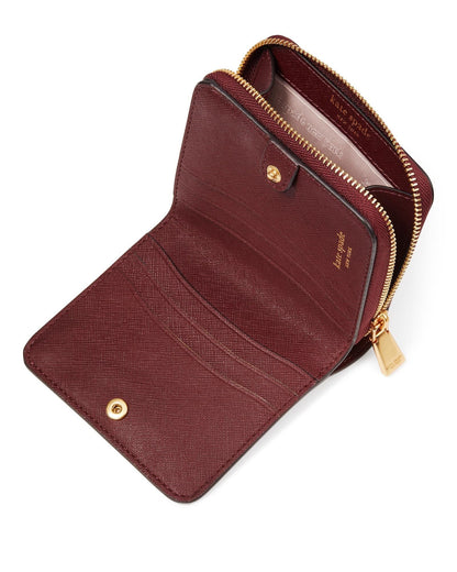 K8922-morgan small compact wallet-Cordovan