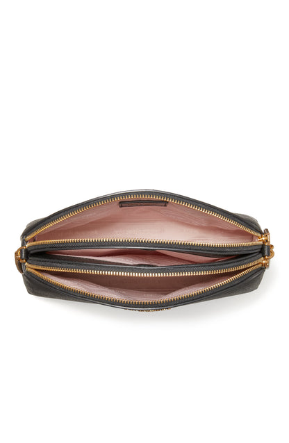 Morgan Double-Zip Dome Crossbody