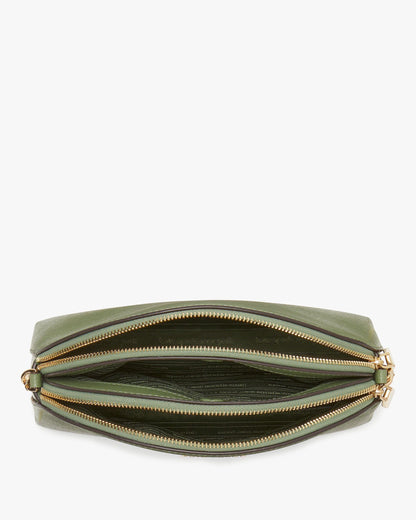 Morgan Double-Zip Dome Crossbody