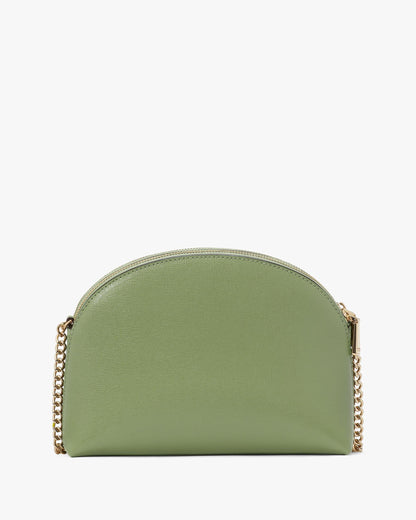 Morgan Double-Zip Dome Crossbody