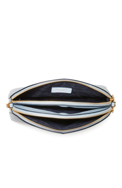 Morgan Double-Zip Dome Crossbody