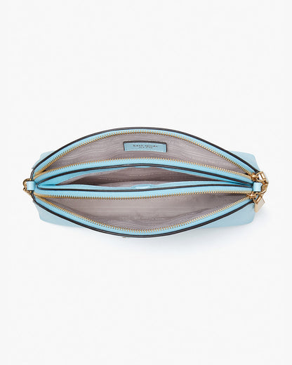 Morgan Double-Zip Dome Crossbody