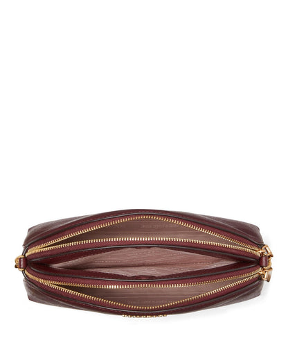 Morgan Double-Zip Dome Crossbody