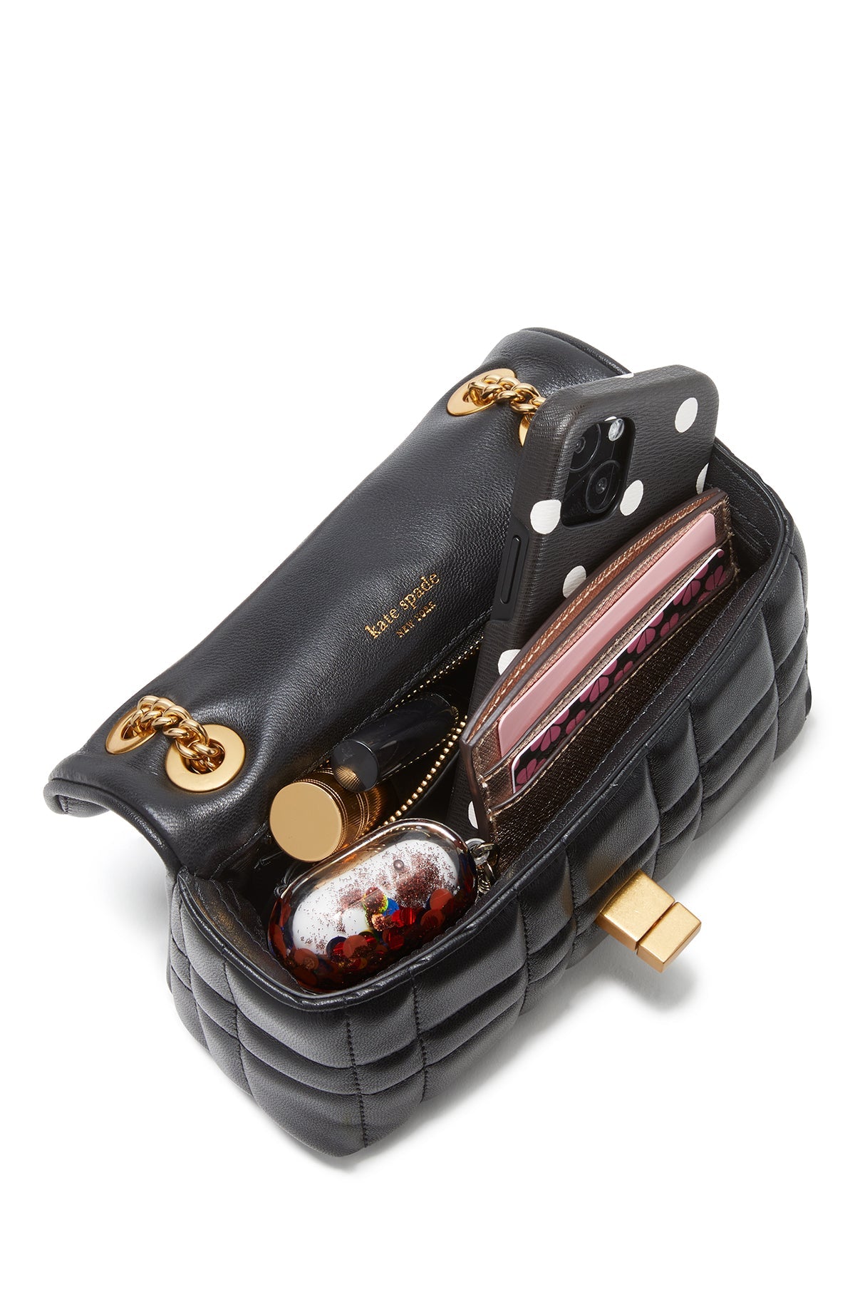 K8932-evelyn quilted small shoulder crossbody-Manta Blue