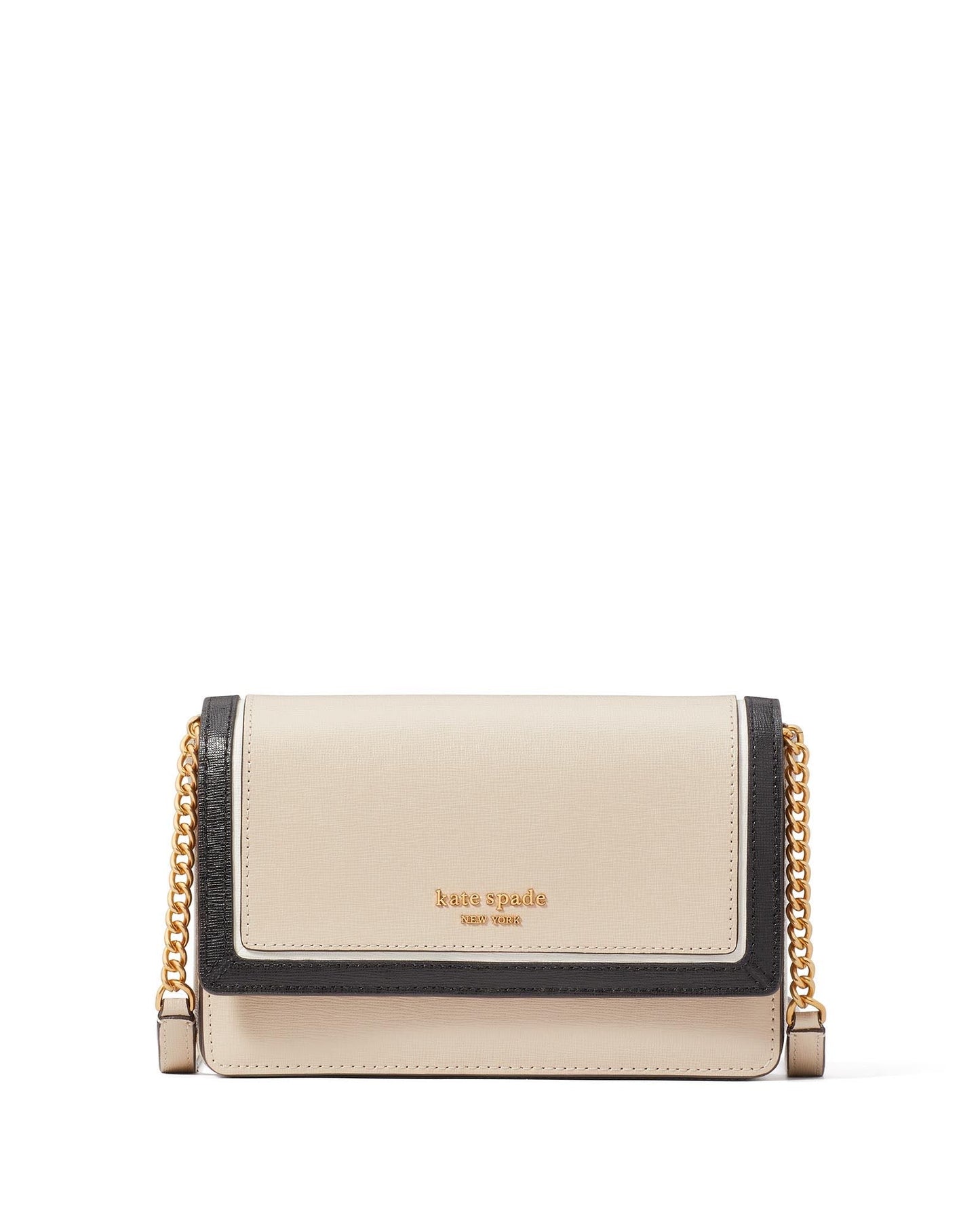 k8963_Morgan Colorblocked Flap Chain Wallet_Earthenware Black Mu