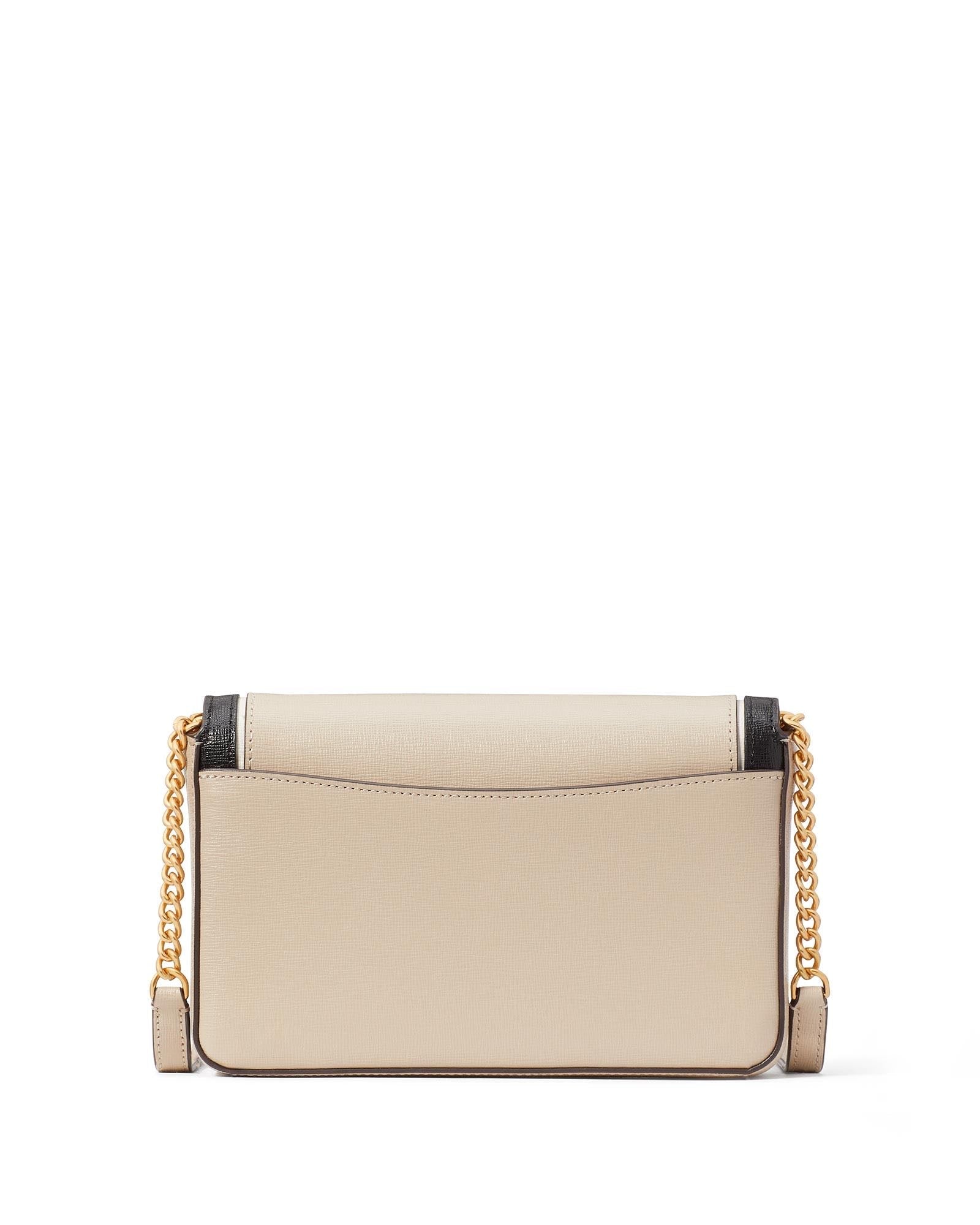 k8963_Morgan Colorblocked Flap Chain Wallet_Earthenware Black Mu