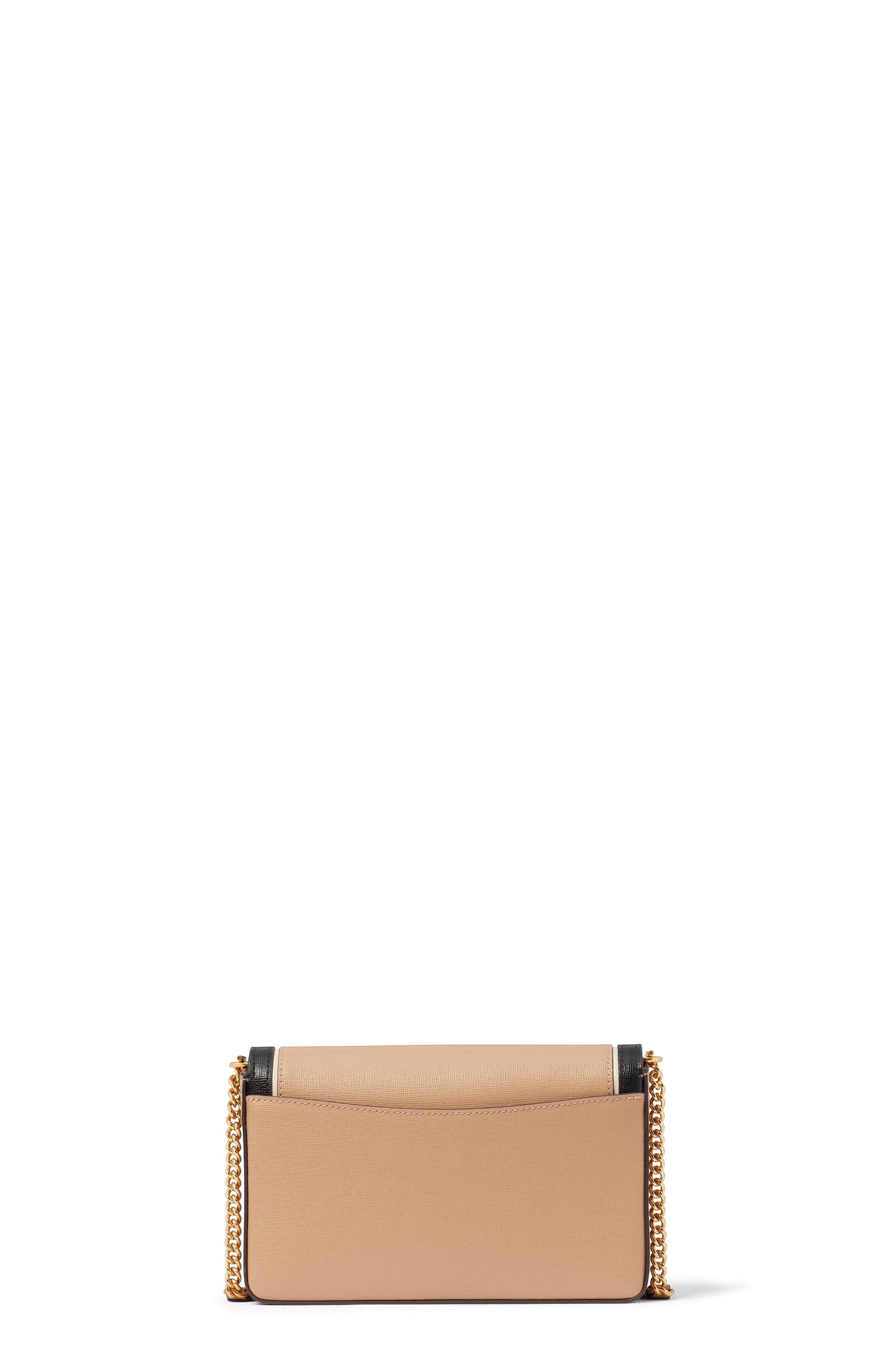 k8963_Morgan Colorblocked Flap Chain Wallet_Cafe Mocha Multi