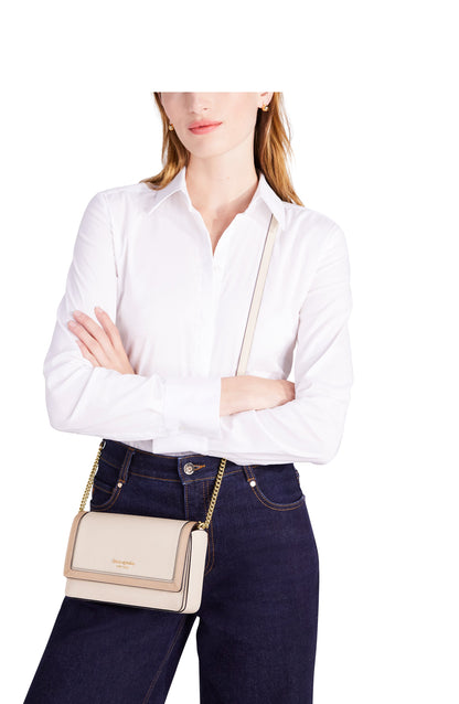k8963_Morgan Colorblocked Flap Chain Wallet_Pale Dogwood Multi