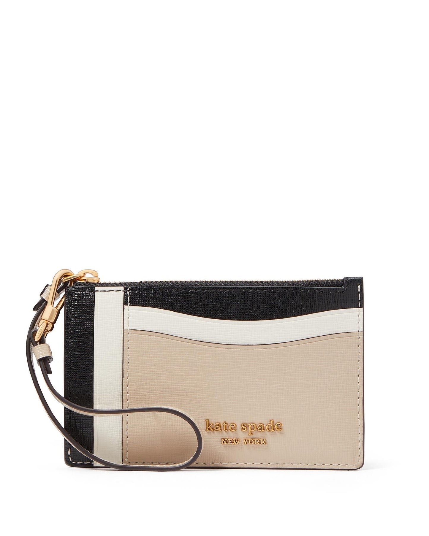 k8966_Morgan Colorblocked Card Case Wristlet_Earthenware Black Mu