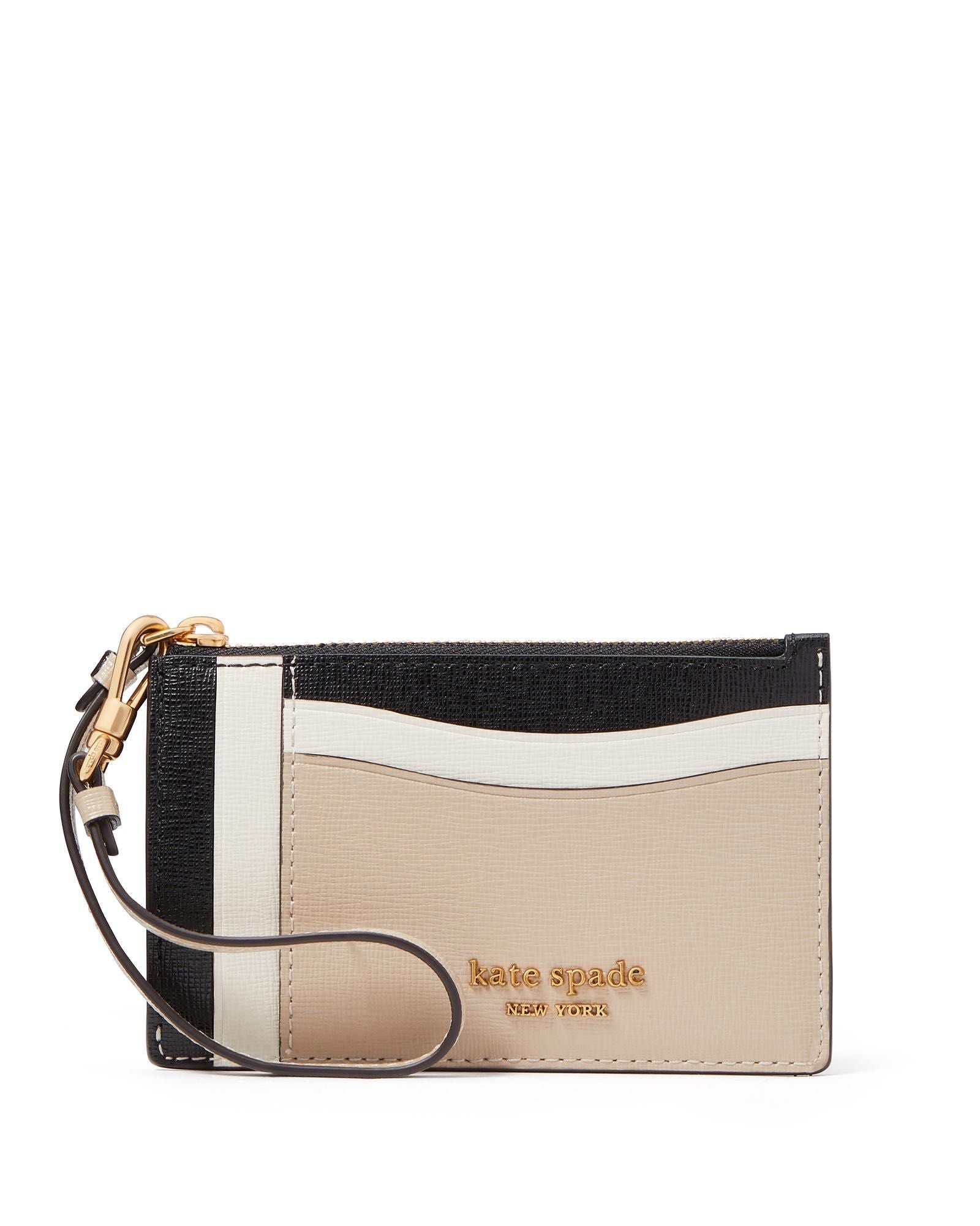k8966_Morgan Colorblocked Card Case Wristlet_Earthenware Black Mu
