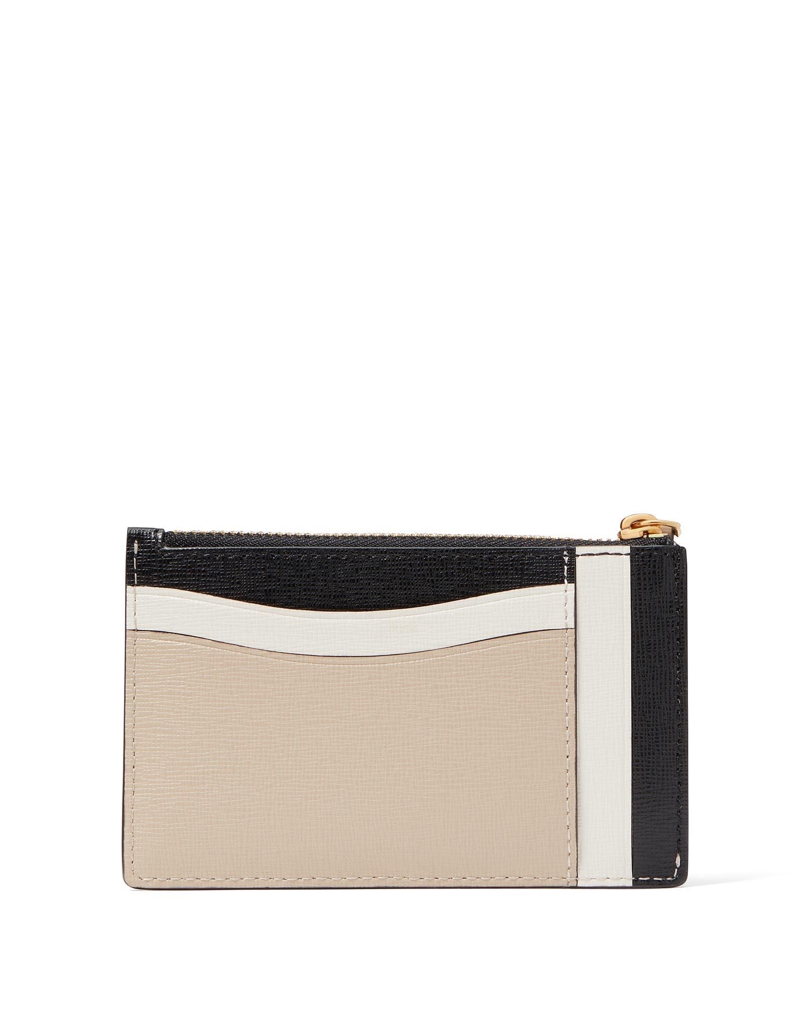 k8966_Morgan Colorblocked Card Case Wristlet_Earthenware Black Mu