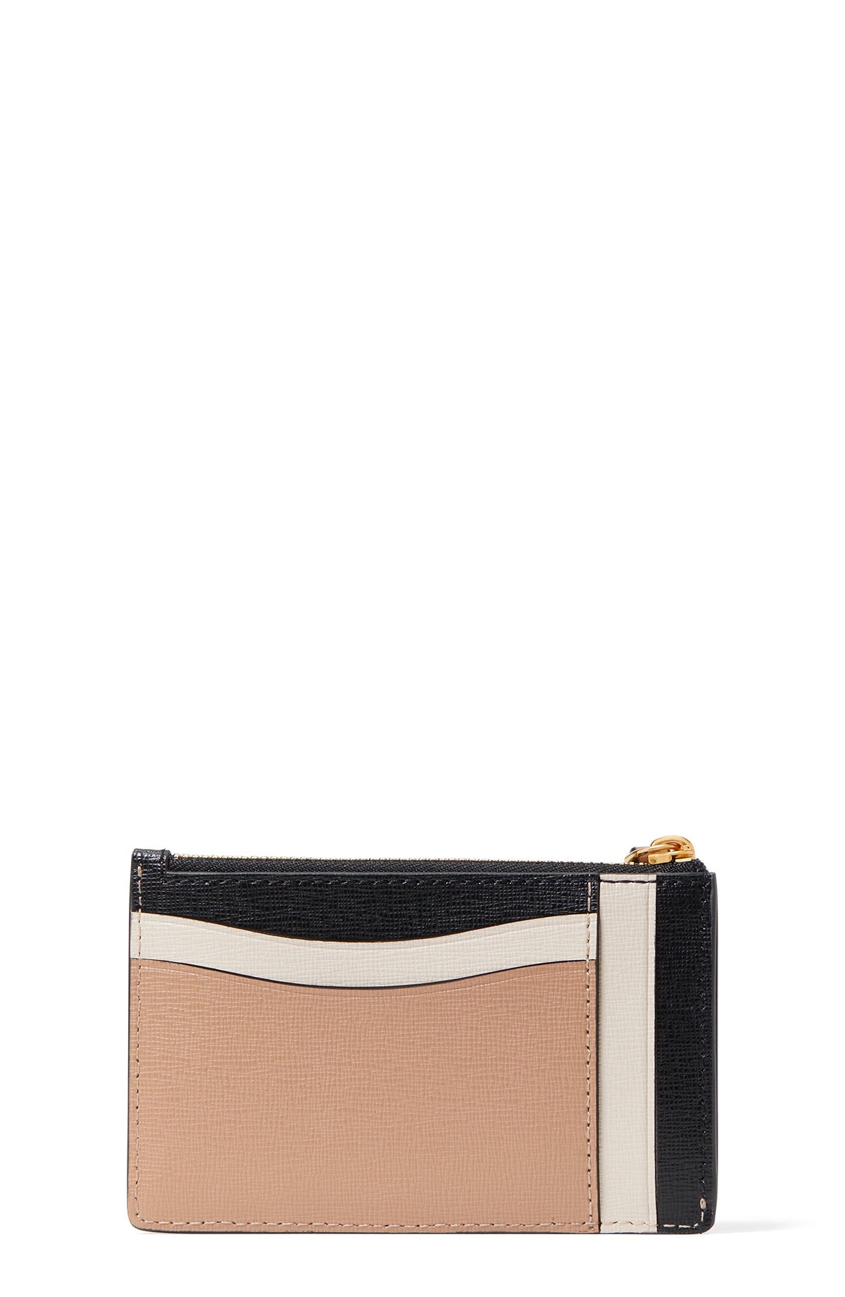 k8966_Morgan Colorblocked Card Case Wristlet_Cafe Mocha Multi