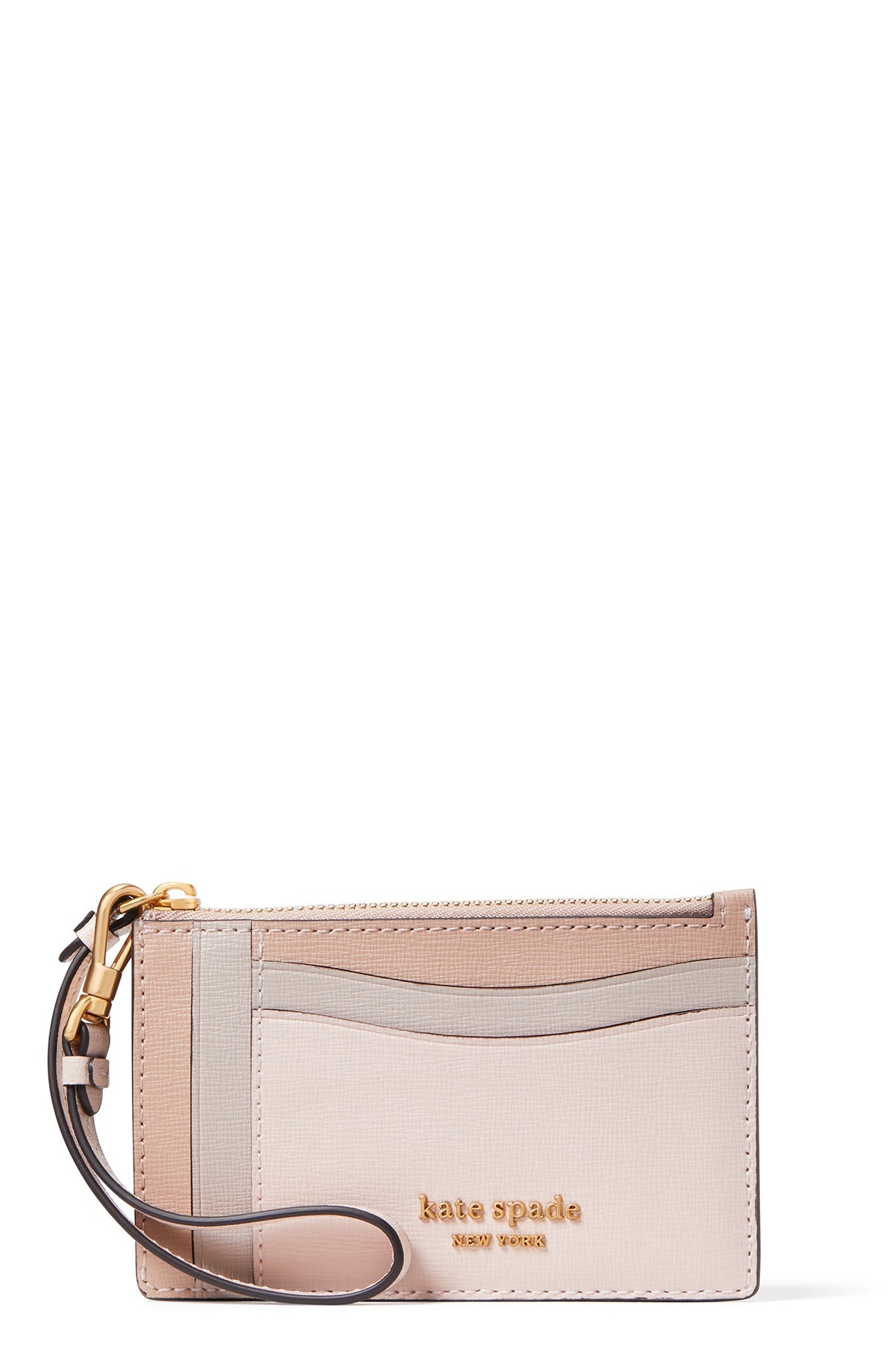k8966_Morgan Colorblocked Card Case Wristlet_Pale Dogwood Multi