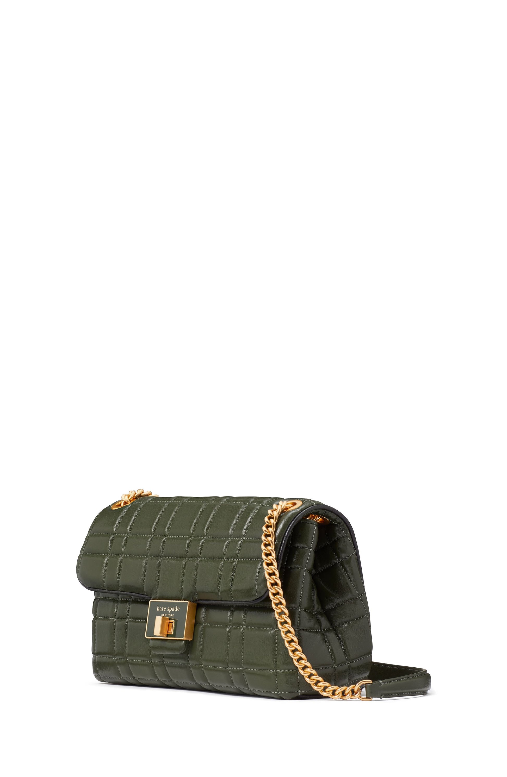 K9010-evelyn quilted medium convertible shoulder bag-Bonsai Tree
