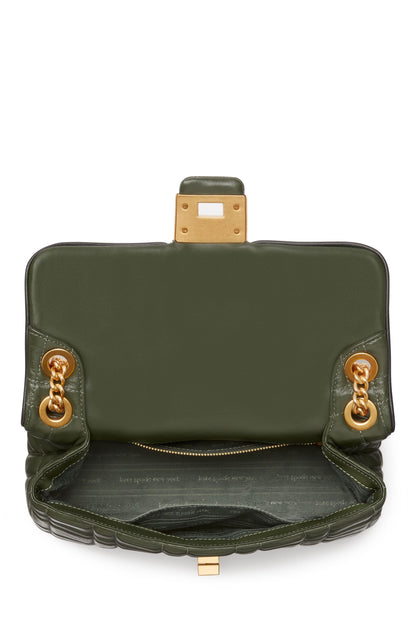 K9010-evelyn quilted medium convertible shoulder bag-Bonsai Tree