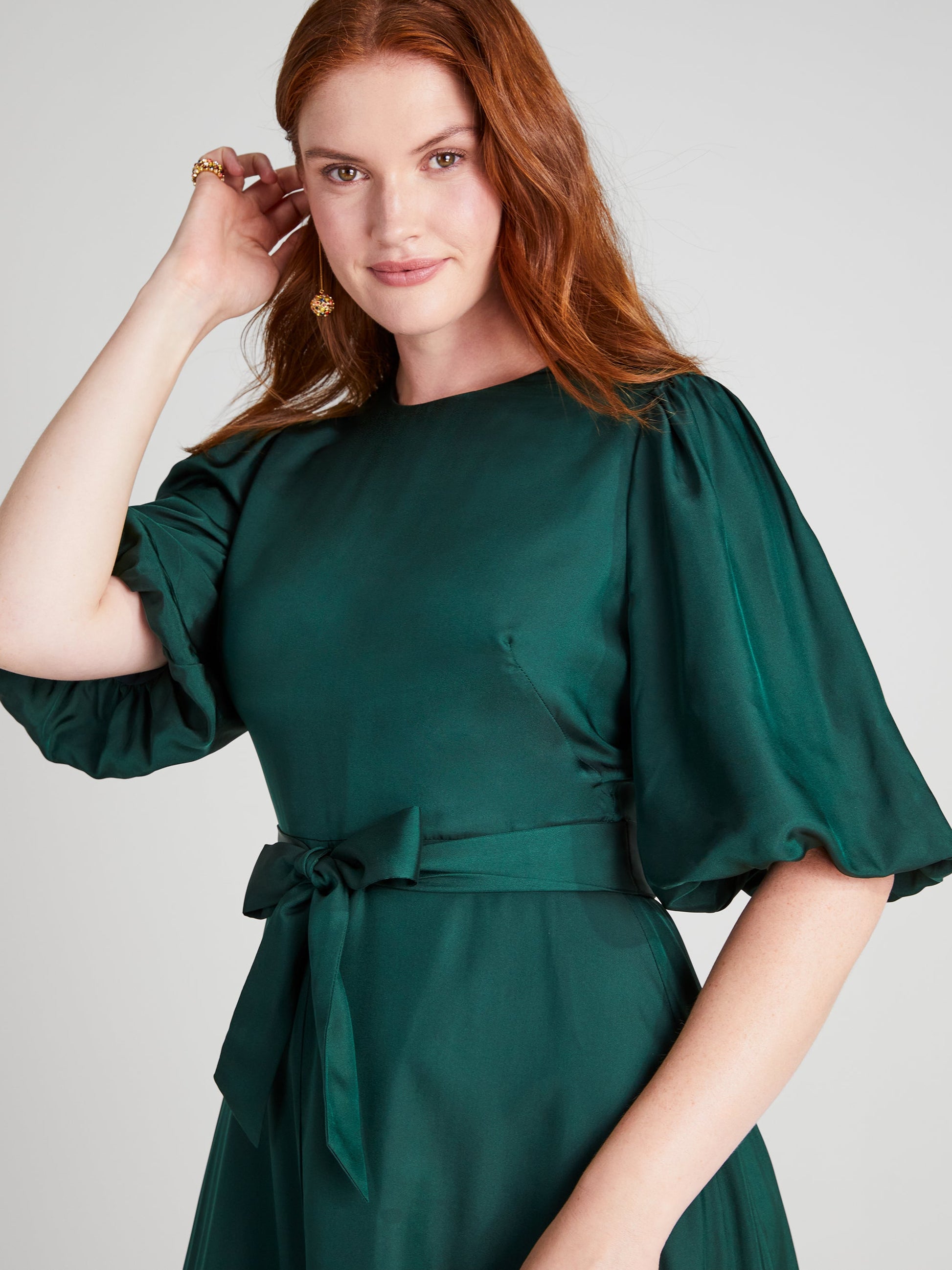 K9718-silk-blend matinee dress-Pine Grove