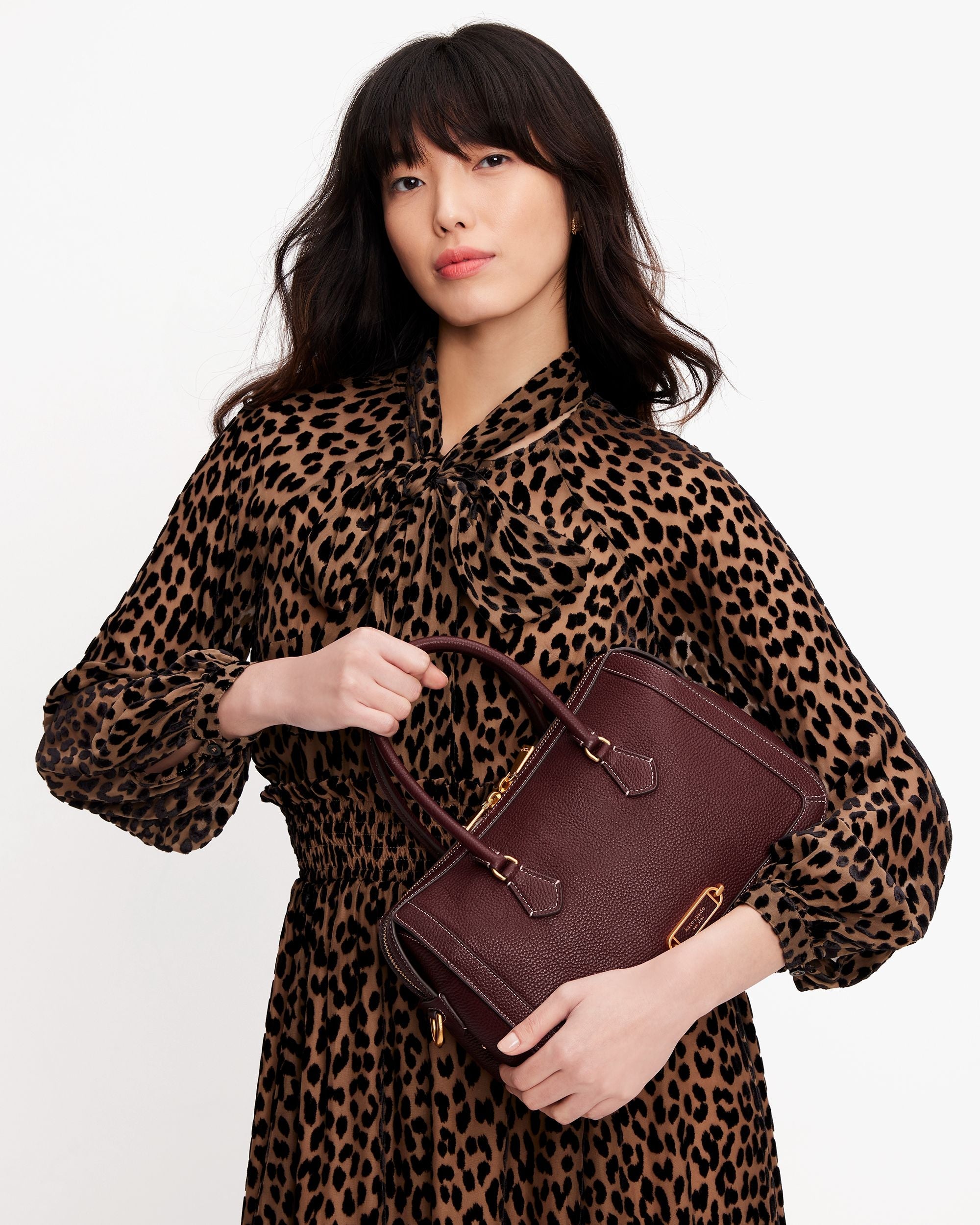 K9914-gramercy medium satchel-Cordovan