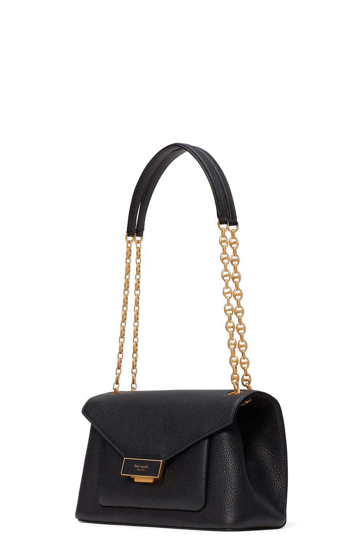 K9916-gramercy medium convertible shoulder bag-Black