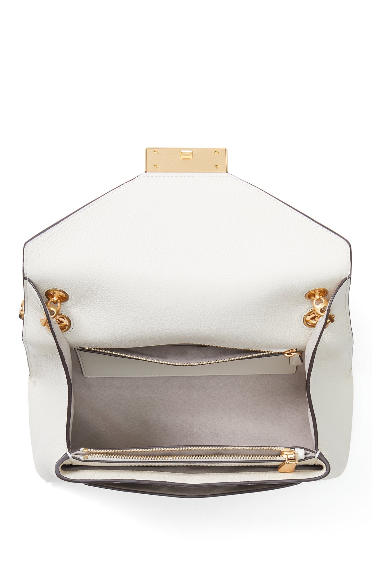 K9916-gramercy medium convertible shoulder bag-Halo White