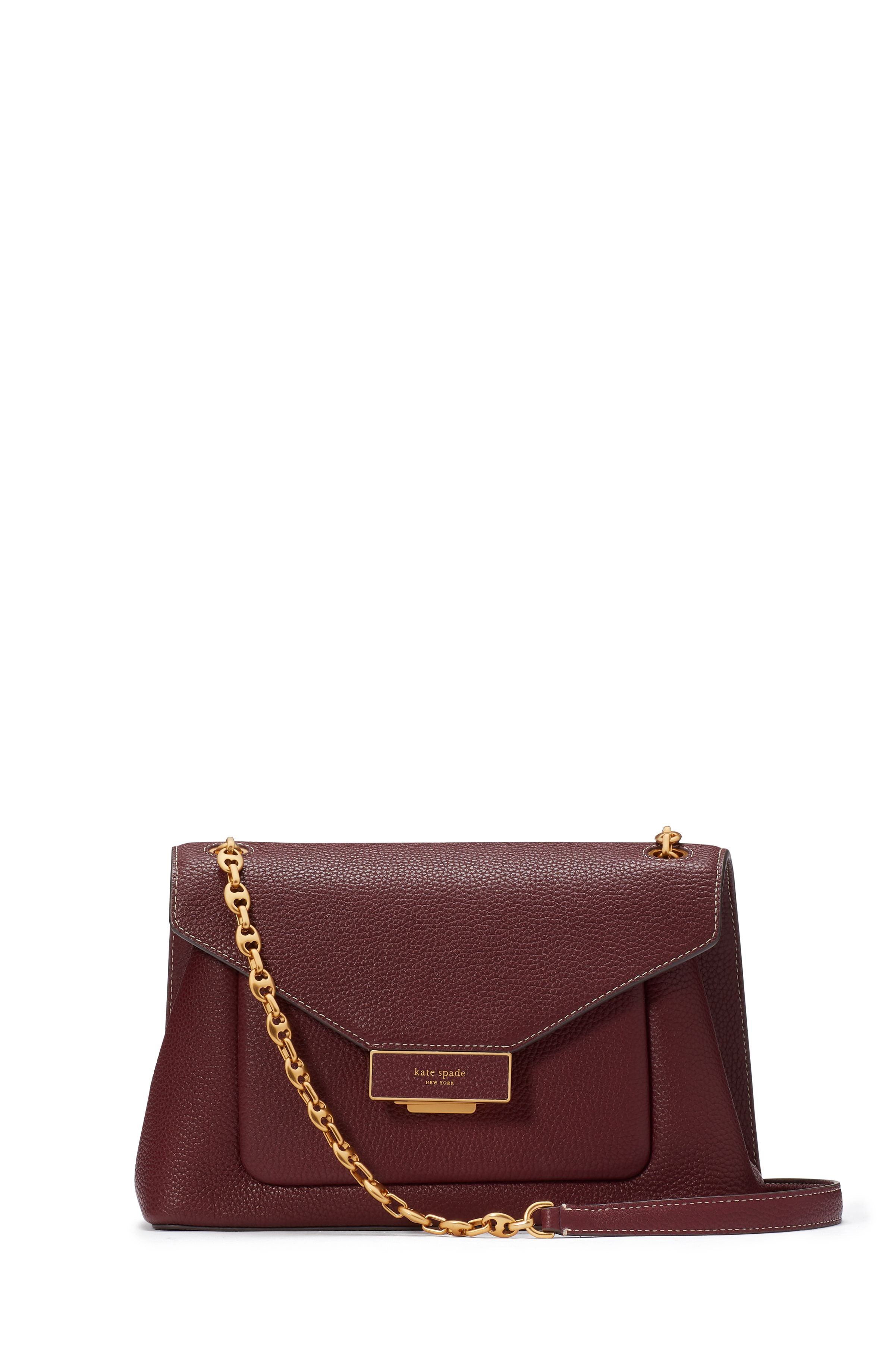 K9916-gramercy medium convertible shoulder bag-Cordovan