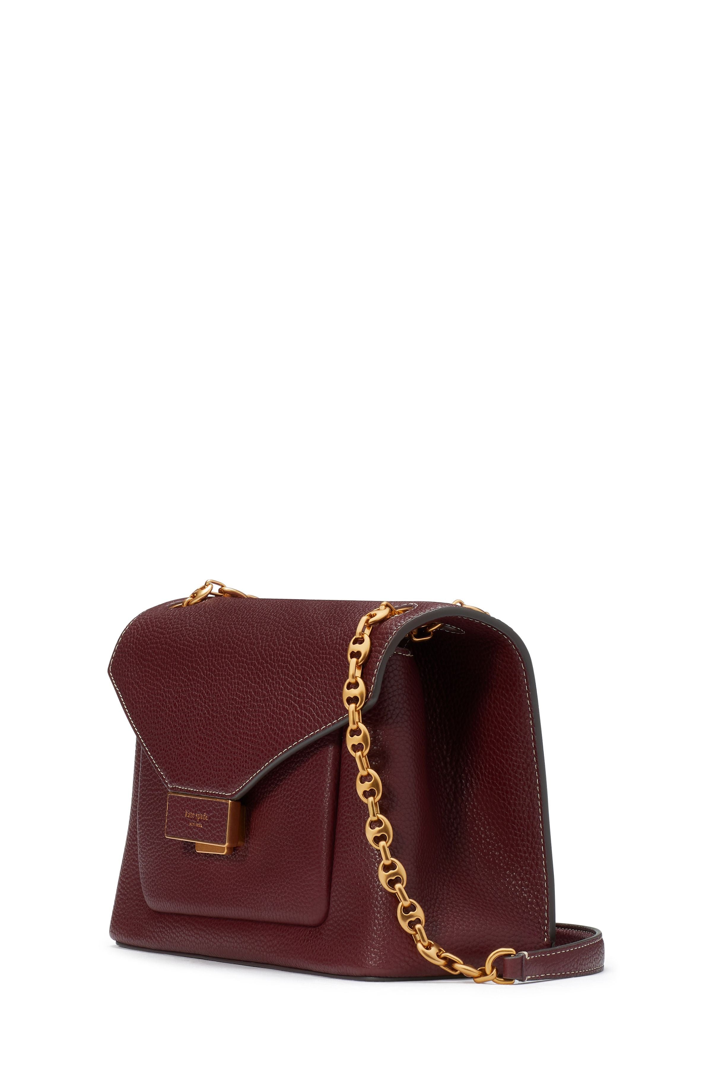 K9916-gramercy medium convertible shoulder bag-Cordovan