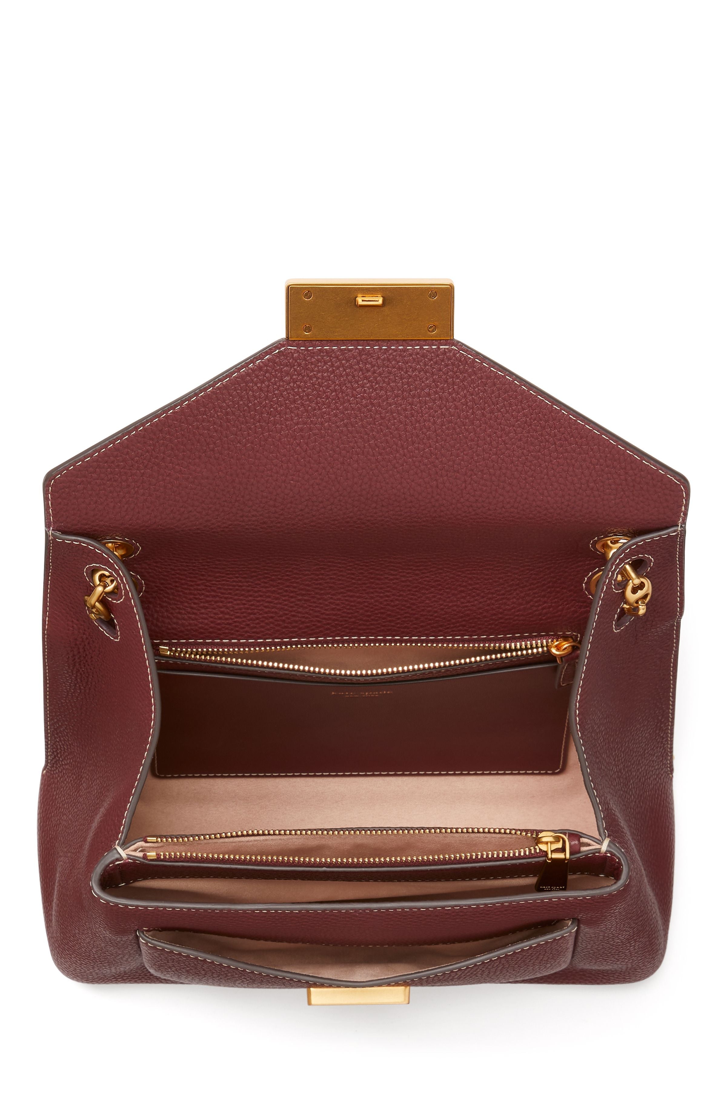 K9916-gramercy medium convertible shoulder bag-Cordovan
