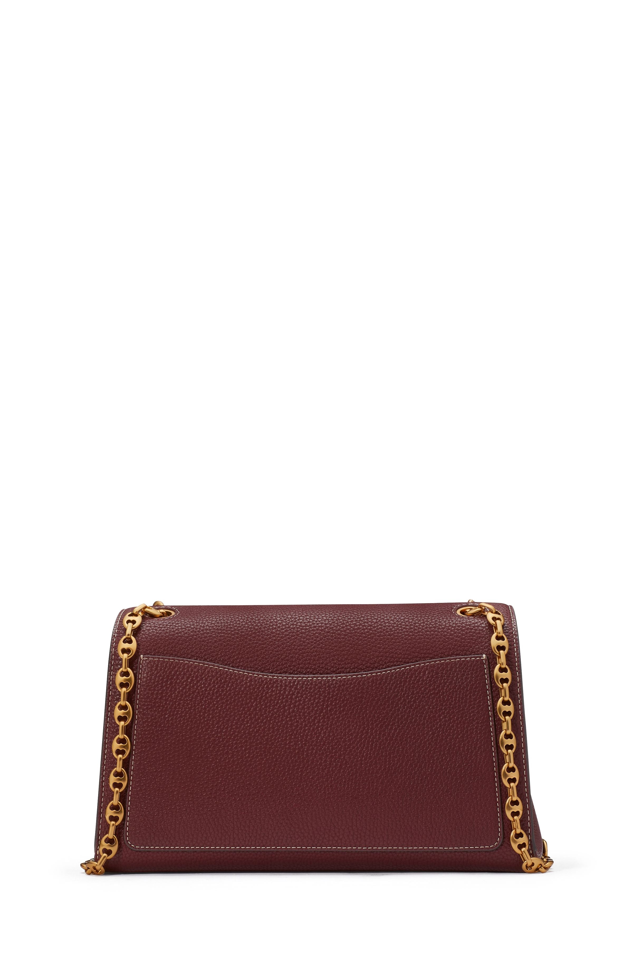 K9916-gramercy medium convertible shoulder bag-Cordovan