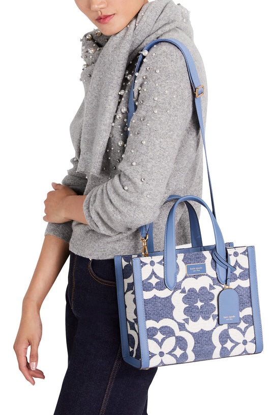Spade Flower Monogram Manhattan Chenille Small Tote