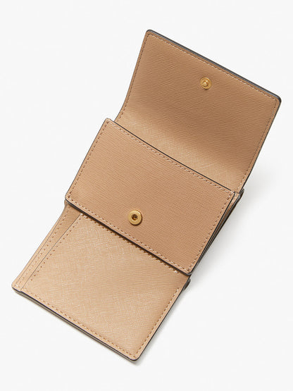 Morgan Colorblocked Mini Trifold Wallet