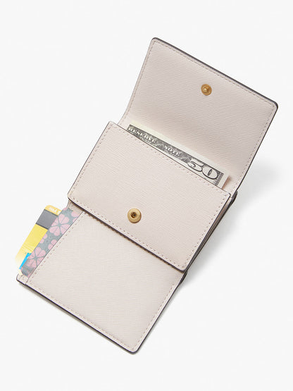 Morgan Colorblocked Mini Trifold Wallet