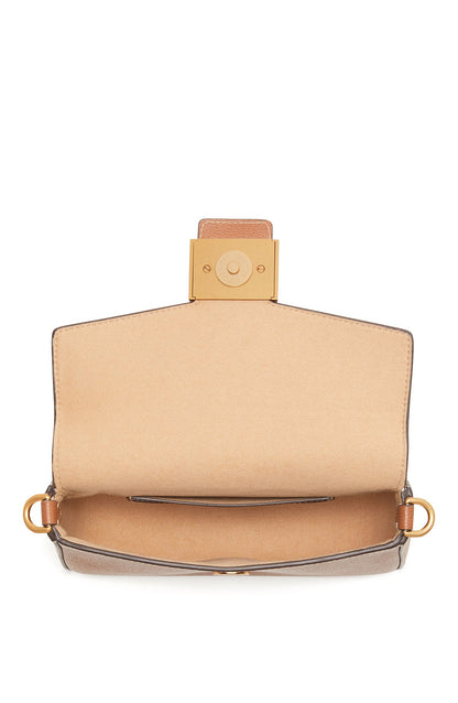 KA026-katy textured leather flap chain crossbody-Ocean Beach