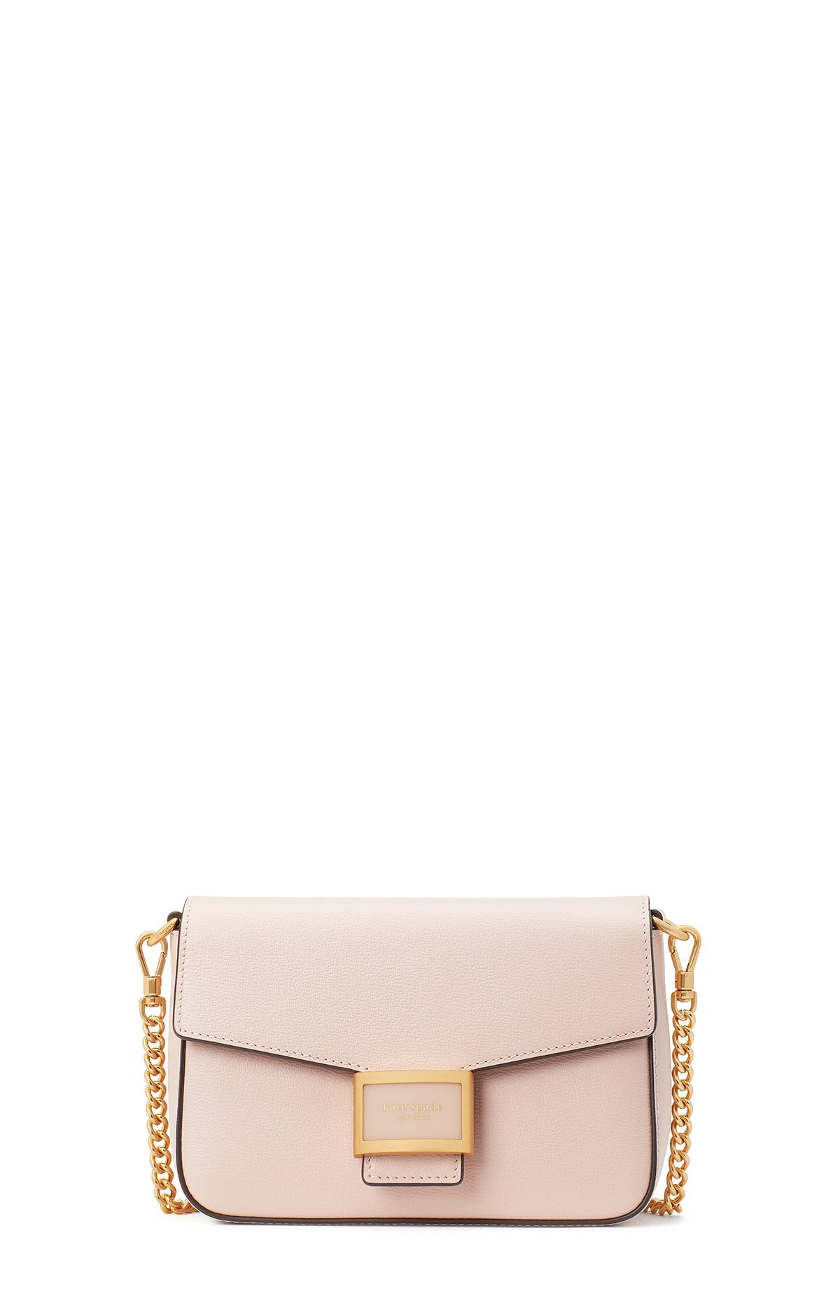 KA026-katy textured leather flap chain crossbody-Ocean Beach
