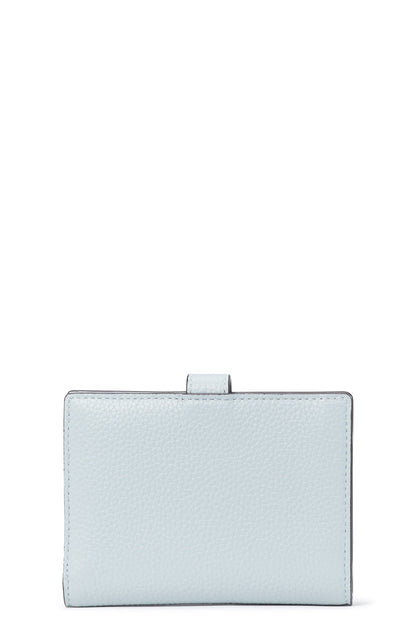 KA027-hudson pebbled leather small bifold wallet-Ocean Beach