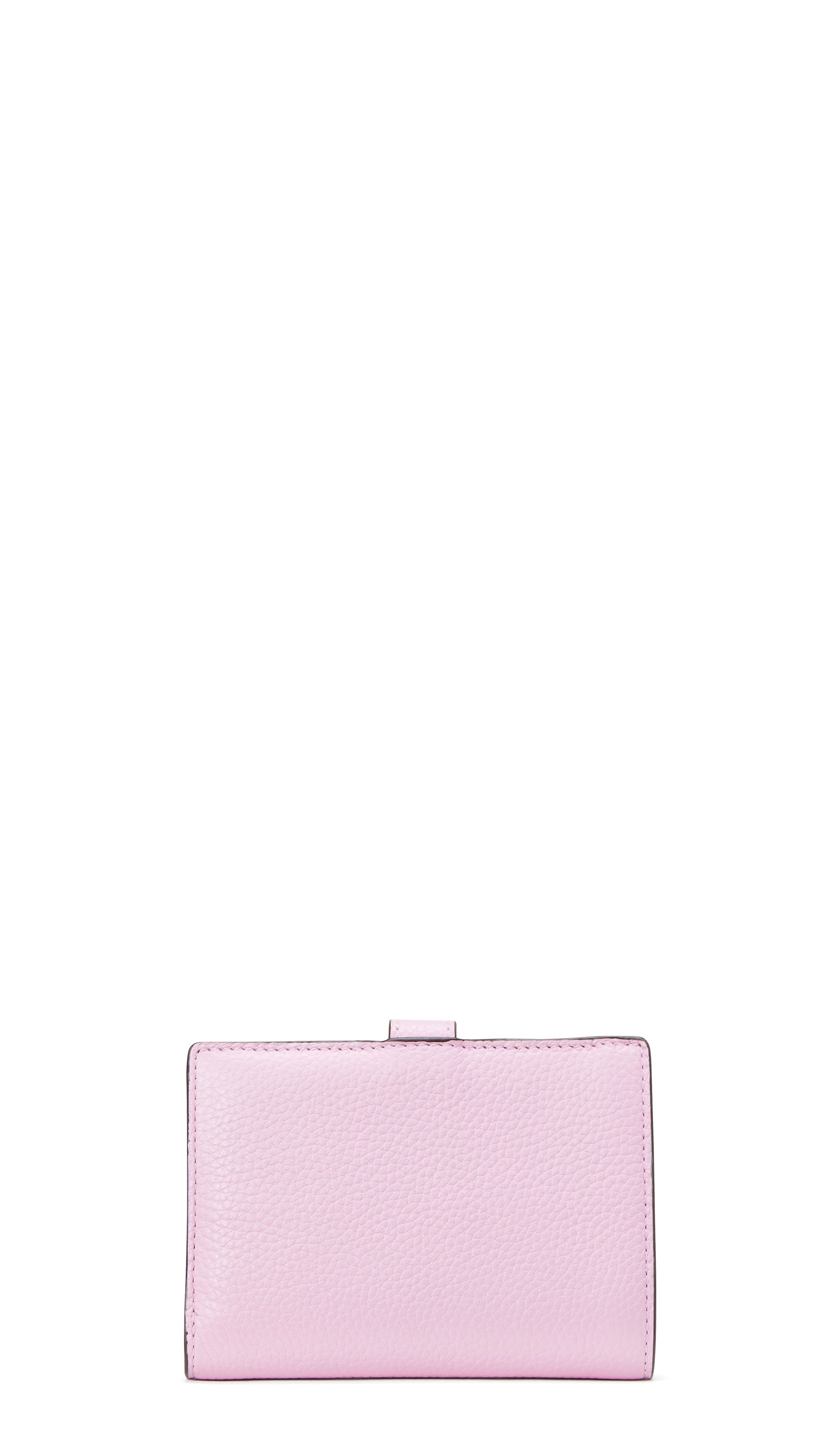 KA027-hudson pebbled leather small bifold wallet-Lavender Frost