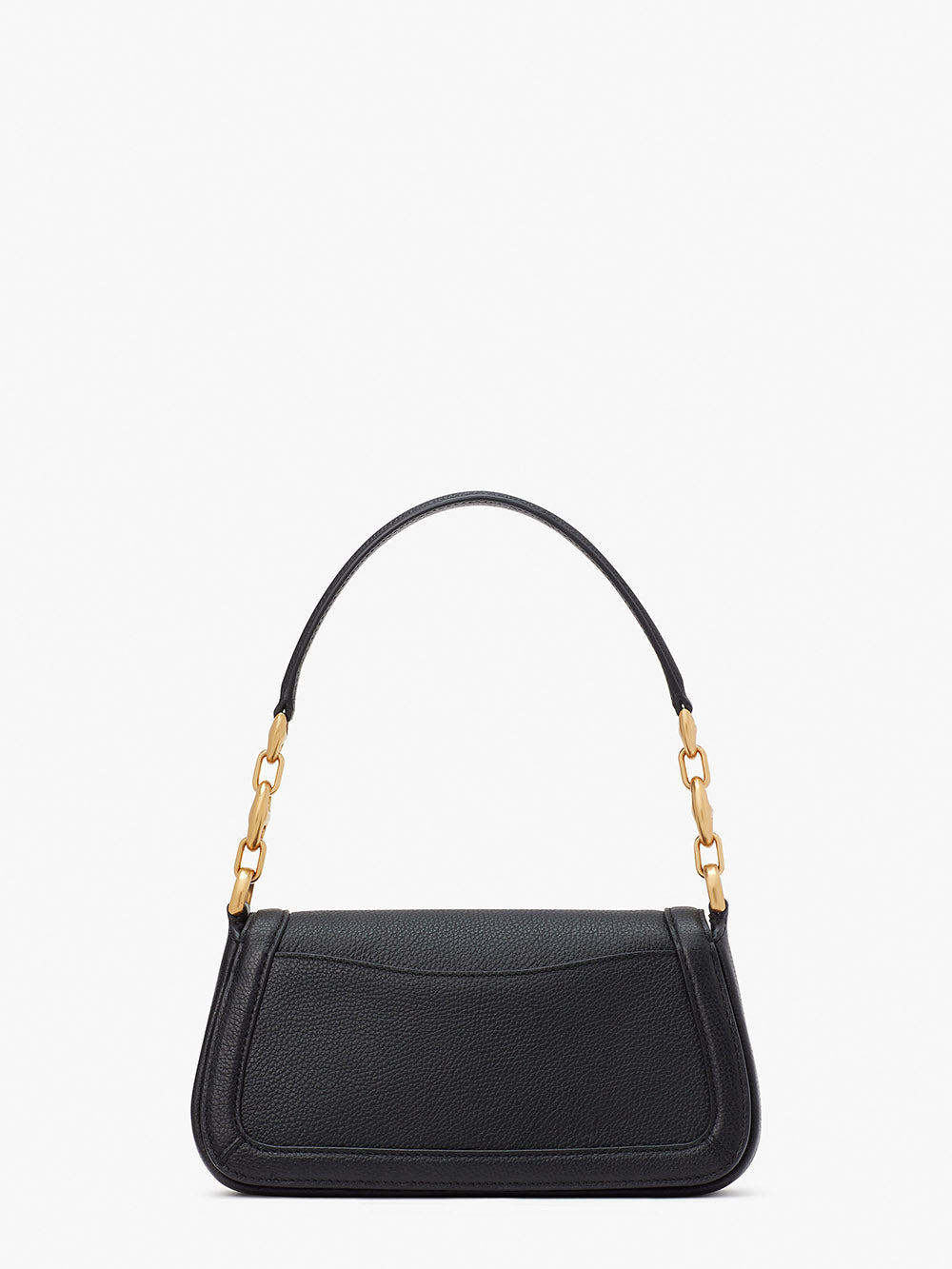 KB127-gramercy small flap shoulder bag-Black