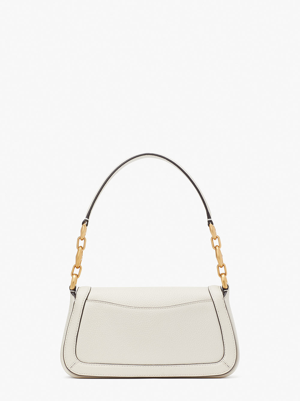 KB127-gramercy small flap shoulder bag-Halo White