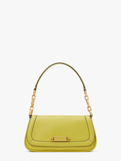 KB127-gramercy small flap shoulder bag-Bartlett Pear