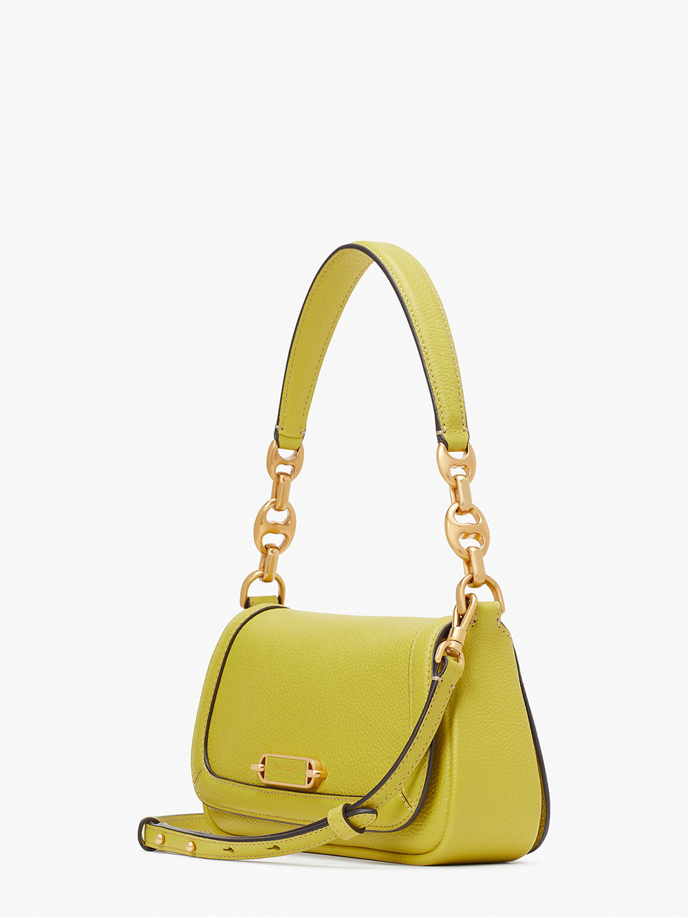KB127-gramercy small flap shoulder bag-Bartlett Pear