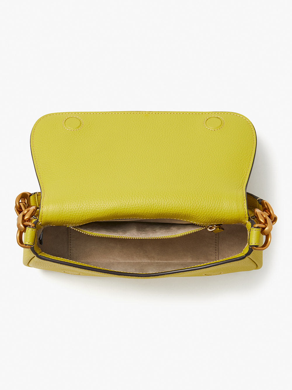 KB127-gramercy small flap shoulder bag-Bartlett Pear