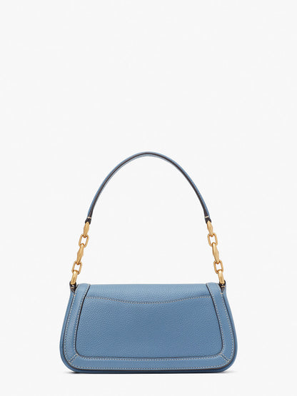 KB127-gramercy small flap shoulder bag-Manta Blue