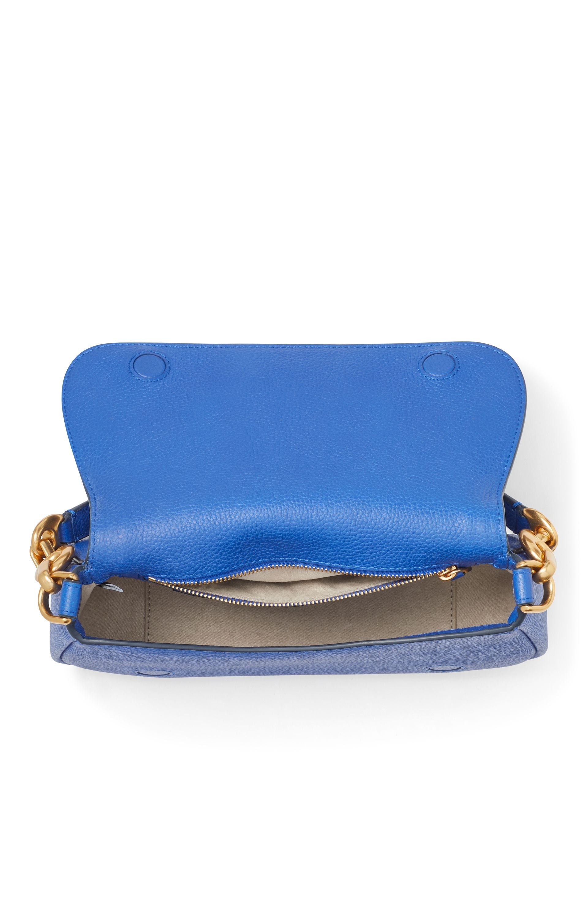 KB127-gramercy small flap shoulder bag-Blueberry