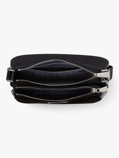 KB132-Sam Icon Nylon East West Medium Crossbody-Black