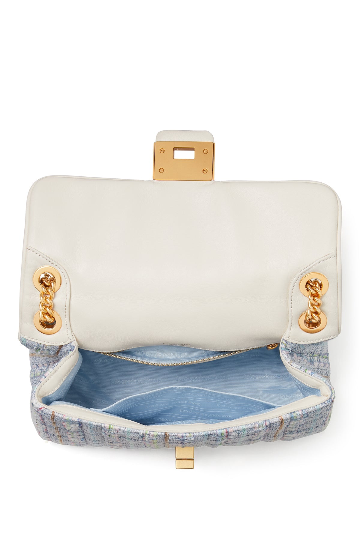 KB151-Multi-evelyn tweed medium convertible shoulder bag