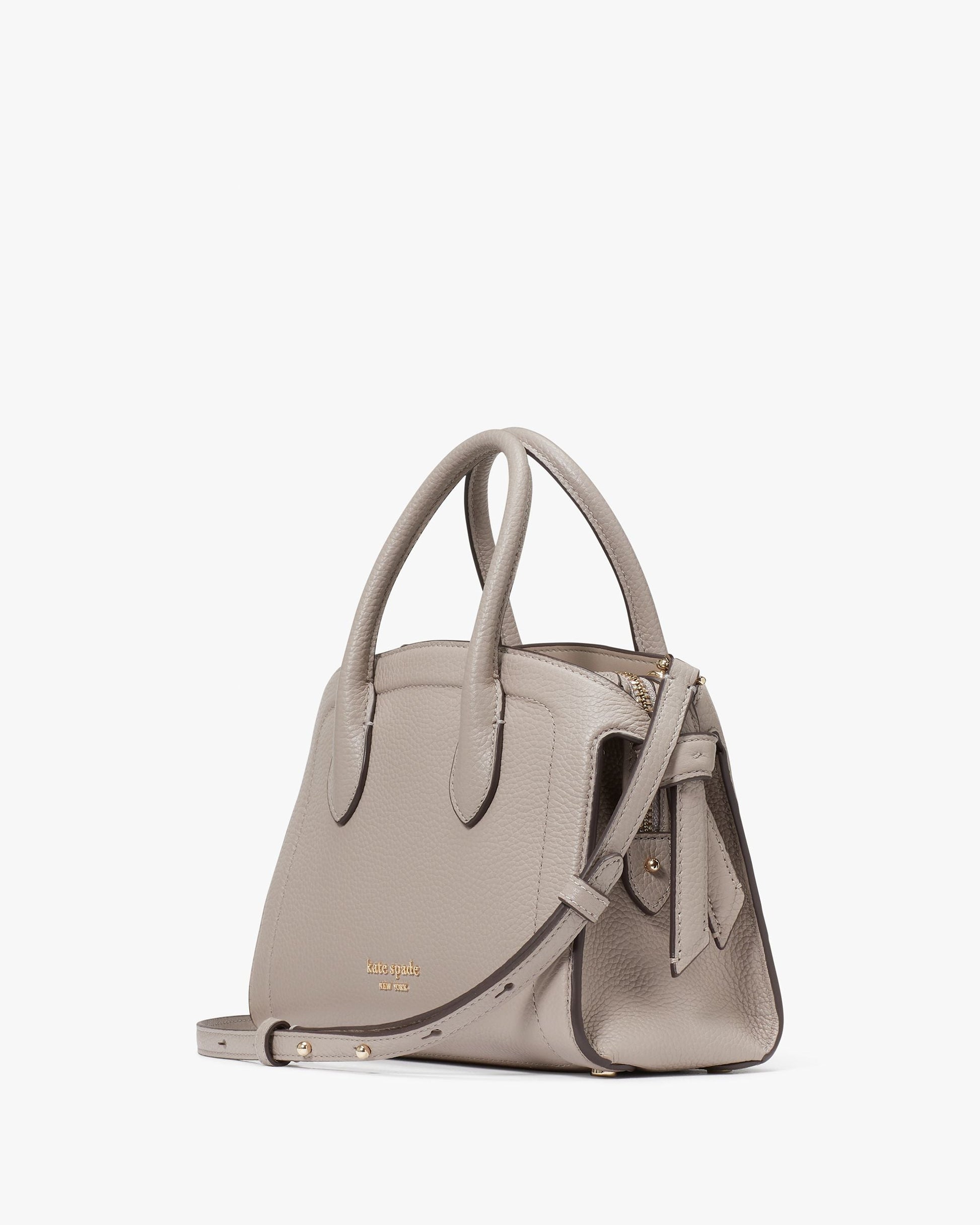 Knott Mini Zip-top Satchel-KC899-Warm Taupe.
